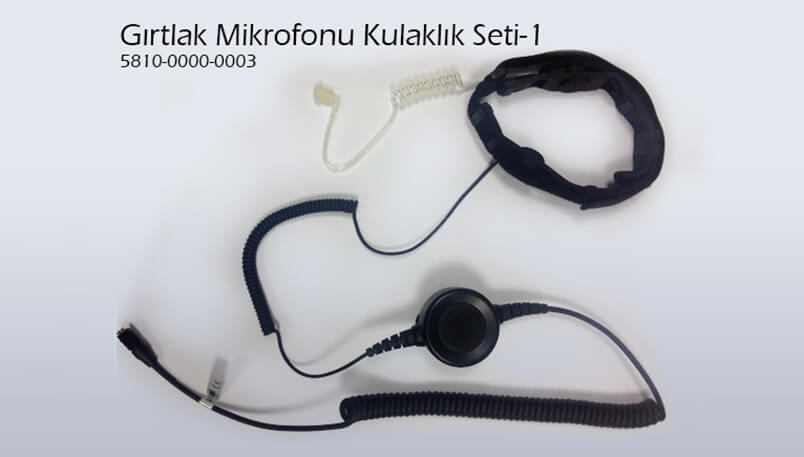 Gırtlak Mikrofonu Kulaklık Seti